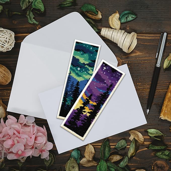 ACRNIGHEET 6PCS Cross Stitch Bookmark Kit - Image 6
