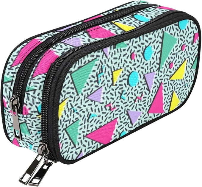 ANANGTEE Memphis 80s 90s Pencil Case Pouch by ANANGTEE