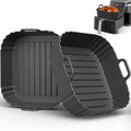 Square Silicone Air Fryer Liners 2 Pack, Compatible by PIINTAUR