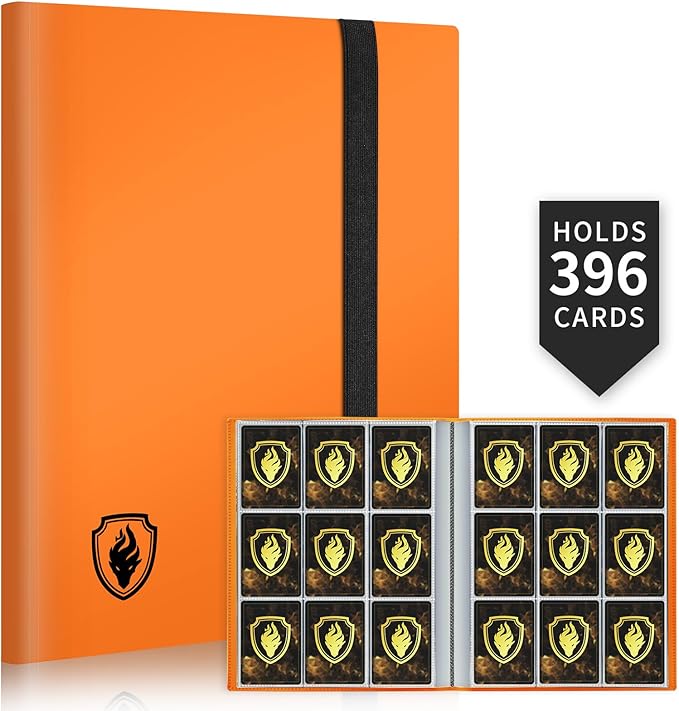 Card Binder 9 Pocket, Fabmaker 396 Pockets Trading Card Binder, Premium by Fabmaker