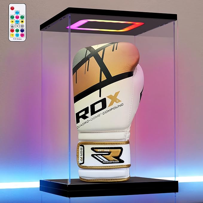 Boxing Glove Display Case with Light by AZEYN