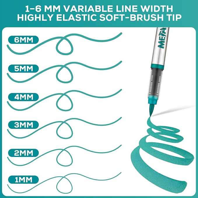 Metallic Acrylic Paint Markers, Fabric Paint, DIY Crafts - Image 2