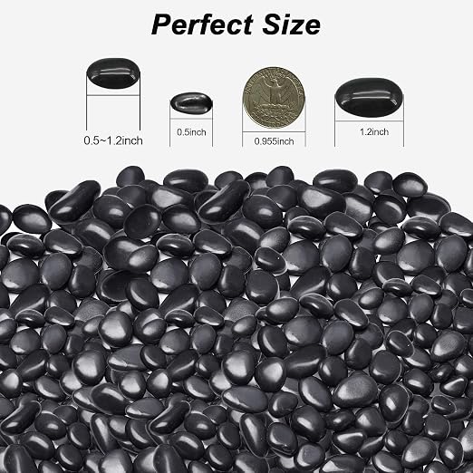Pebbles for Indoor Plants, Virekm River Rocks, Decorative Ornamental Pebbles - Image 2