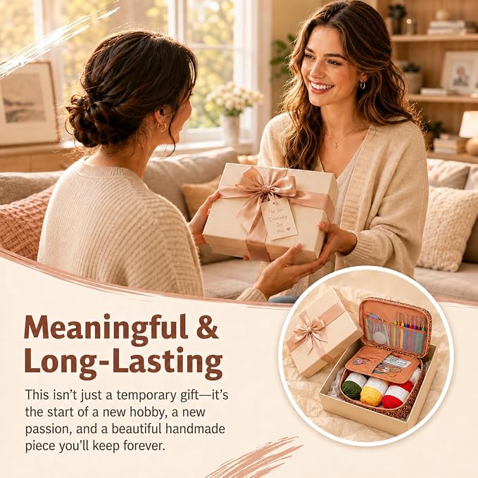 Coopay Crochet Kit Beginners Crochet Hook Set - Image 4