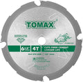 PCDM61204 6-1/2 Inch 4 Tooth Polycrystalline Diamond Tipped (PCD) Hardie Fiber Cement Saw Blade with 5/8-Inch DMK Arbor