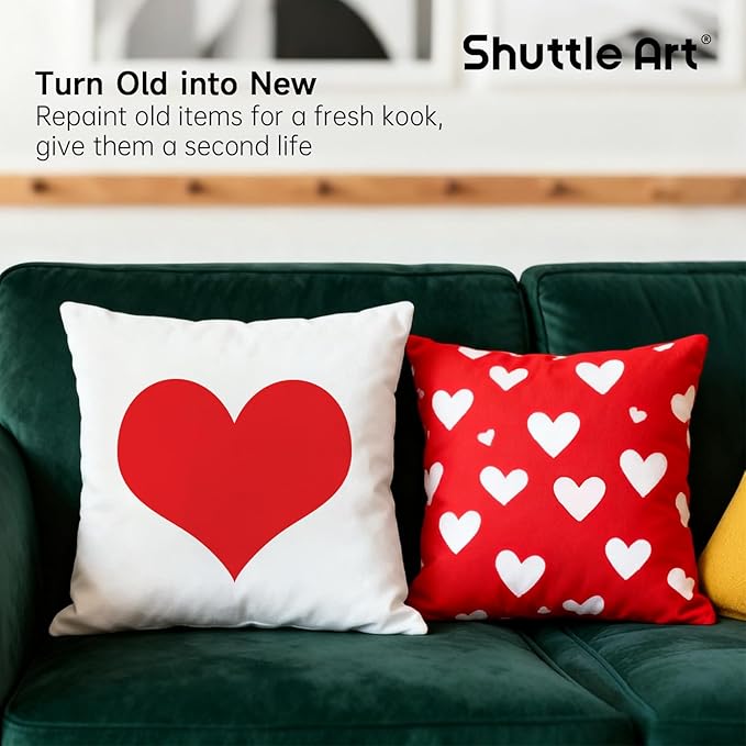 Shuttle Art Red Fabric Paint, 4 oz Fabric Paint - Image 6