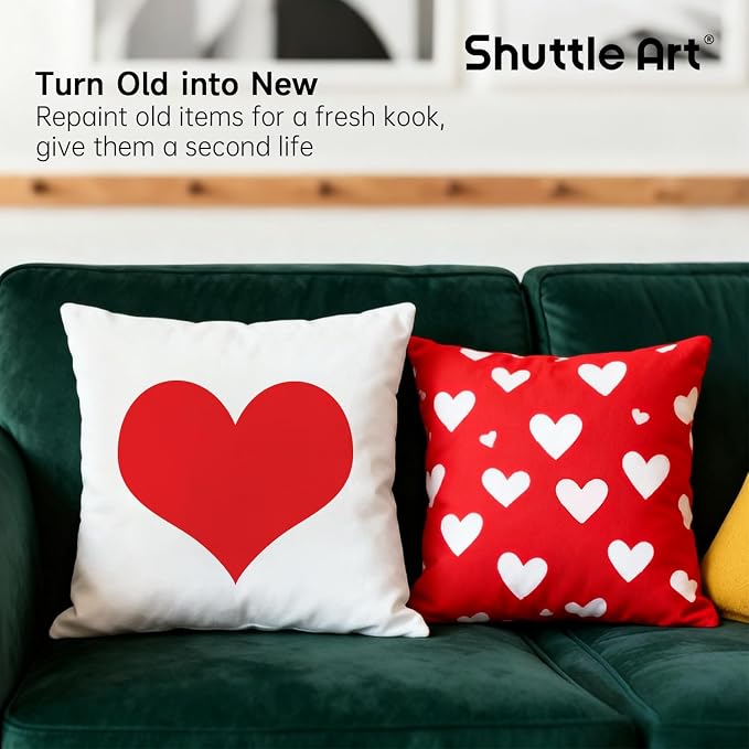 Shuttle Art Red Fabric Paint, 8.45 oz Fabric Paint - Image 7
