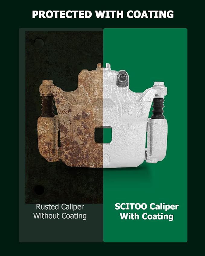 SCITOO Front Brake Caliper With Bracket 19B2690, 19B2691 Compatible For INFINITI I35 2002-2004, For Nissan Altima 2002-2006, For Nissan Maxima 2002-2003