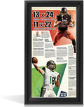 JupDec 11 × 22 Up to 13 × 24 Newspaper Frame, Premium Wood Display Case by JupDec