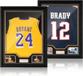 JupDec Jersey Frame Display Case 2 Pack, Large Clear Acrylic Shadow Box by JupDec