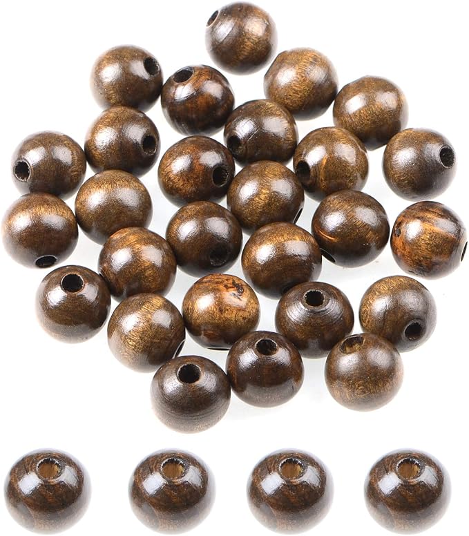 AD Beads Large Hole Wood Spacer Wooden Jewelry Making Bracelet Necklace by ADBeads