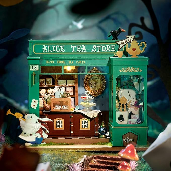 Rolife DIY Miniature House Kit Alice's Tea Store, Tiny House Kit - Image 4