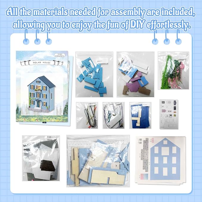 Flever Dollhouse Miniature DIY House Kit Creative Room - Image 4