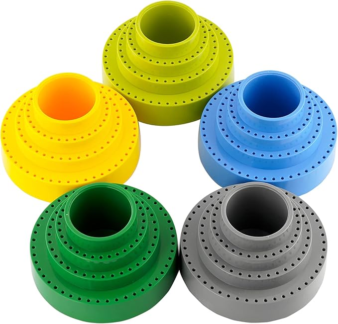 DZQ Rotating Bur Holder 116 Holes,Rotary Tool Holder 1/8"Diameter,Mandrel Drill Holder 360 Degree Rotating,for Drill Home and Garage Tool Accessories(Blue)
