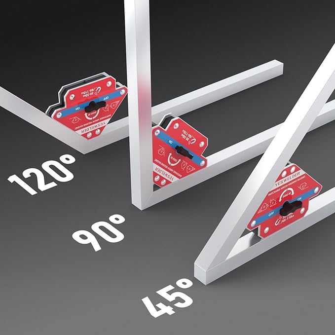 YESWELDER Switchable Arrow Welding Magnet 66-110LBs On/Off Switch Arrow Magnetic Welding Holder