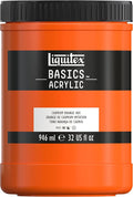 Liquitex BASICS Acrylic Paint, 946ml Jar, Cadmium Orange Hue by Liquitex