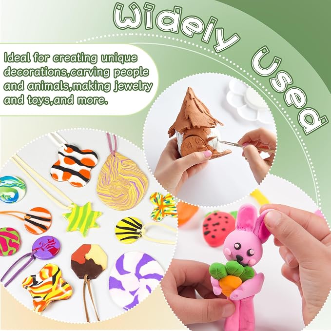 50 Pack White Air Dry Foam Clay, 17.6oz Super Light Modeling Foam Clay - Image 5