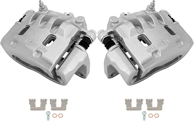 SCITOO Front Left+Right Brake Calipers With Bracket 19B2683 19B2682 Compatible For Saab 9-2X 2005-2006 For Subaru Impreza 2002-2016 For Subaru Legacy 2003-2004