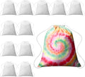 Saintrygo 12/6 Pcs Tie Dye Cotton Drawstring Bags Sublimation Blank Backpack by Saintrygo