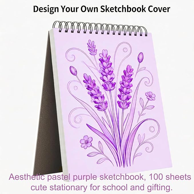 Soucolor 9x12 Sketch Book, 100 Sheets Drawing Paper, Sketchbook - Image 9