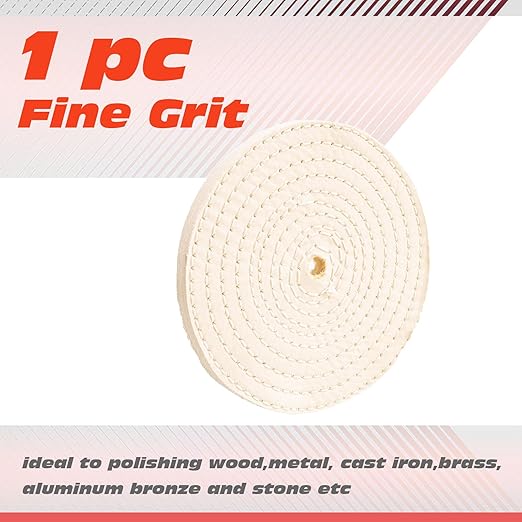 6x1x1 Inch Cotton Polishing Wheel, 150×25×12mm, 70 Plies