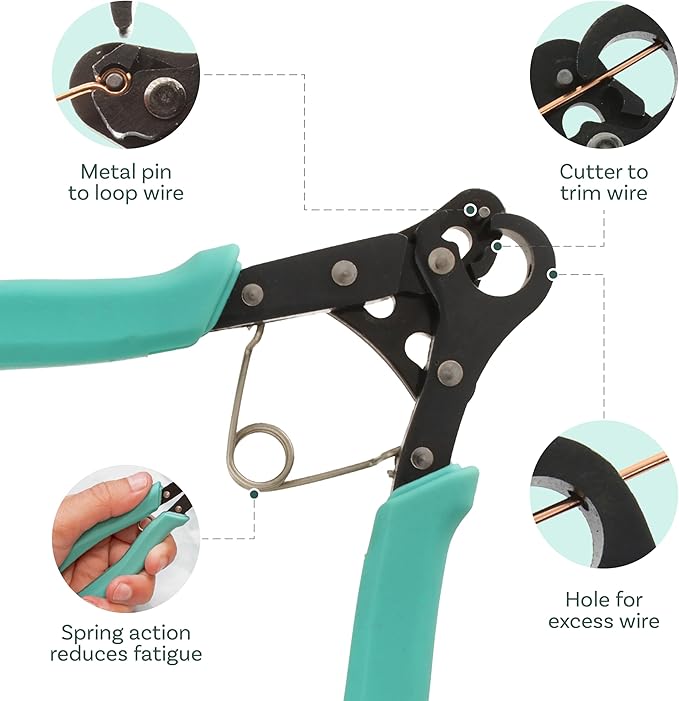 The Beadsmith Vintaj One Step Looper | Create and Trim Consistent 1.5 mm Loops - Image 5
