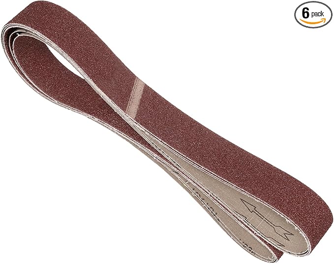 6 Pcs Sanding Belts 2 x 72 Inch 36 Grit Aluminum Oxide Abrasive Sandpaper for Belt Sander Metal Grinding Wood Working Weld Rust Removal