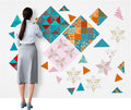 Buryeah 1 Pcs Quilt Design Wall Fabrics 108 in x 60 in by Buryeah
