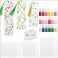 Fuyoooo 101 Pcs DIY Bookmark Making Kit Bookmark Laminating Pouches 5 Mil Hot by Liraitoya