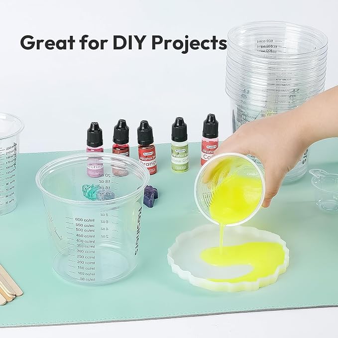 Epoxy Measuring Cups, Resiners 50pcs Resin Mixing Cups - Image 6