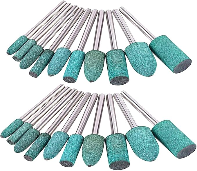 100pcs Rubber Grinding Mounted Point Rotary Assorted Accessory Grinding Head Wheel Head Kit For Dremel Polish