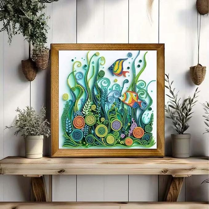 ZQEATRY Fish Seaweed Diamond Art Kits - Image 3