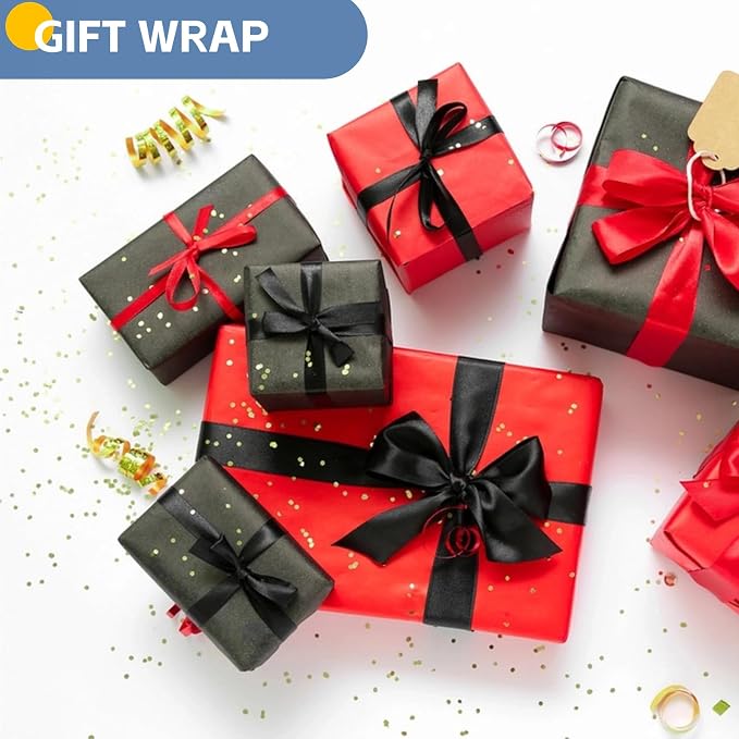 Black Wrapping Paper, Construction Paper Roll - Image 2