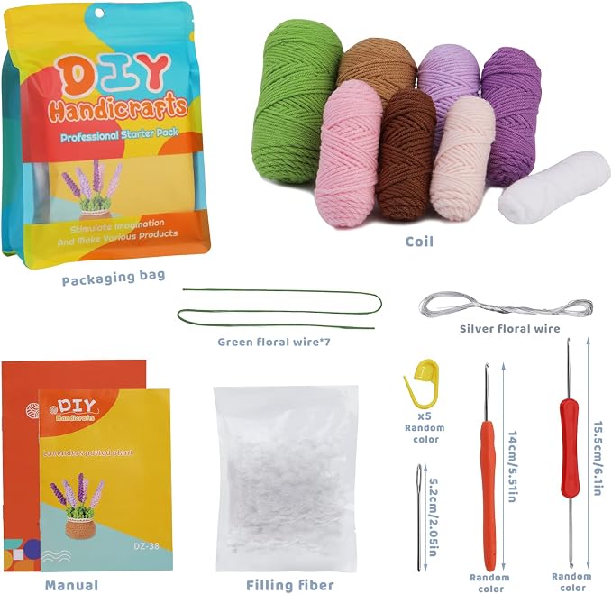 kgxulr Crochet Kit, Crochet Kit - Image 2