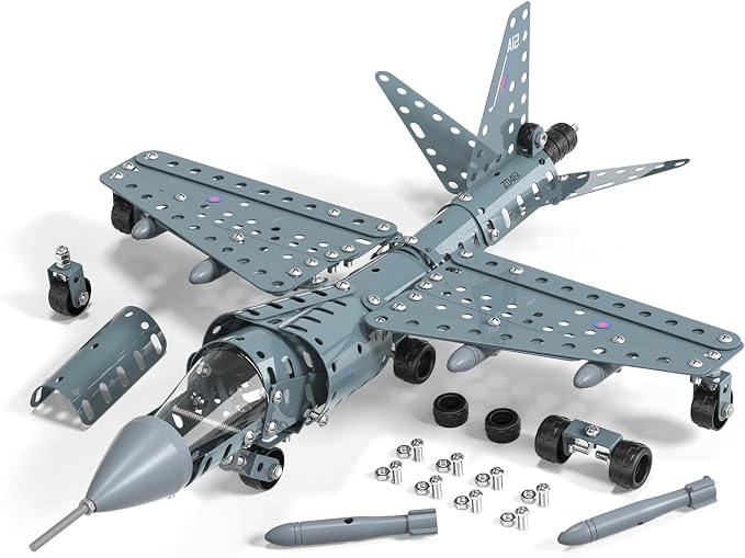 Lucky Doug STEM Building Projects Model Airplane Jet Set - Image 8