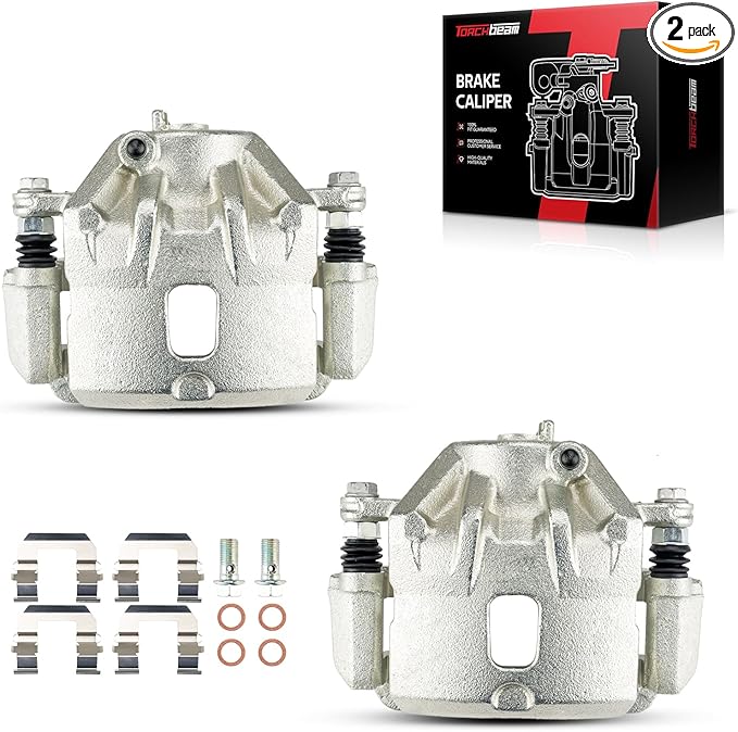 Torchbeam Front Brake Calipers Set for Kia Sportage 2005-2010, Hyundai Tucson 2005-2009, Front Left and Front Right Calipers Replace # 19B2997+19B2996