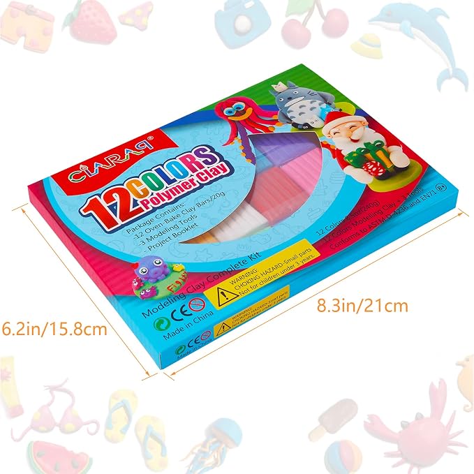 CiaraQ Polymer Clay Kit, Mini Modeling Clay Set | - Image 5