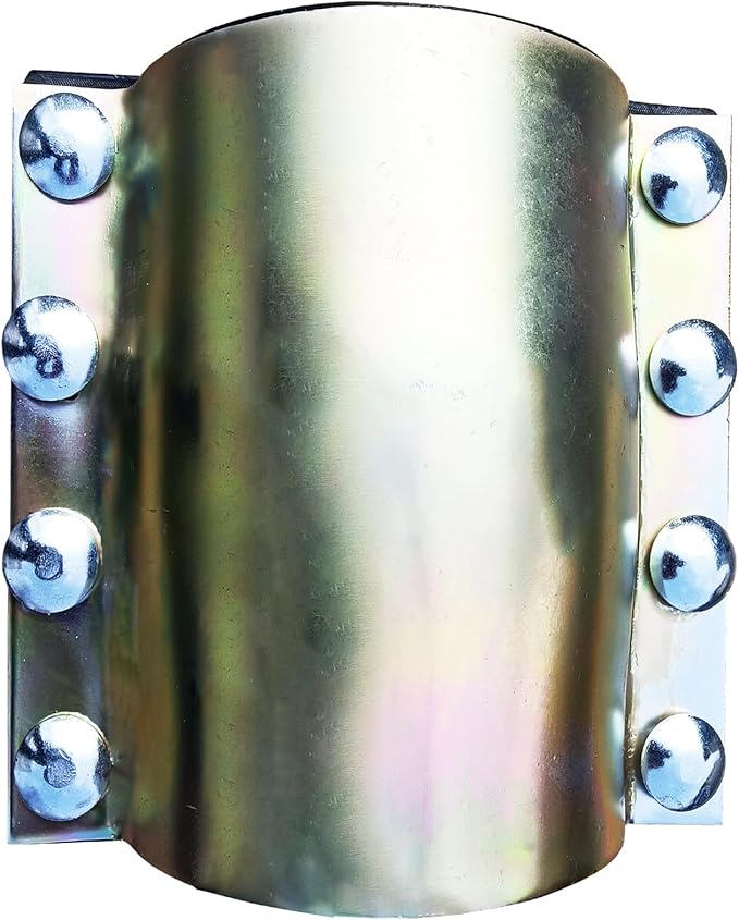 Water Pipe Repair Clamp for 2-1/2 inch Pipe(OD of Applied Pipe is 3 inch),Leak Sealer for Pipes and Plumbing,Length 7.09 inch,Suitable for Steel Pipe,Iron Pipe and PE/PPR Pipes.