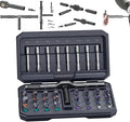 42 in 1 Magnetic Screwdriver Sets,Magnetic Drive Tool with Detachable Ratchet Handle,Multi Bit Ratchet Screwdriver Set,Multi Bit Ratcheting Screw Driver Set with Storage Case Repair Tool Kit (Black)