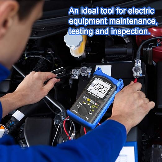 YF-6688B Digital Insulation Resistance Tester MegOhmmeter DC AC Voltmeter,Test Voltage 5000V,Insulation Resistance 200G Ohms with Large LCD Backlit and High Volt Indication