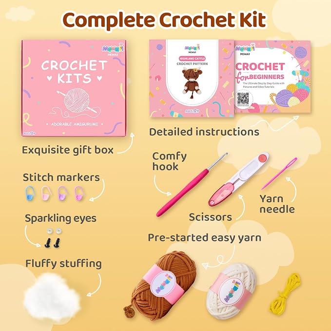 Mewaii Crochet Kit for Beginners - Image 4