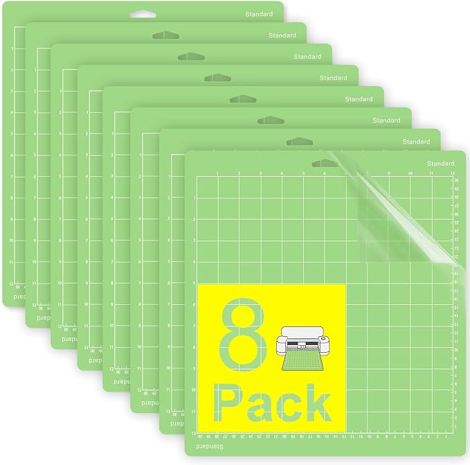 Gwybkq Cutting Mat 12"x12" Standard Grip 8 Pack, Compatible by Gwybkq