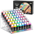 Shuttle Art Acrylic Paint Organizer, 7 Layers Clear Storage Rack, Snap On by ShuttleArt