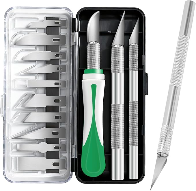 16 Pcs Professional Craft Knife Set, Precision Craft Knife by Unknown