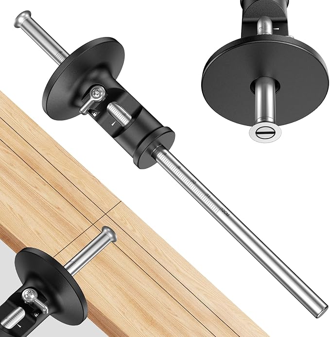Wheel Marking Gauge Woodworking, Scribe Tool Woodworking, Adjustable 0-12cm, Aluminum & Brass Options, for Parallel Lines, Dovetail Joints & Professional Carpentry (Aluminum)