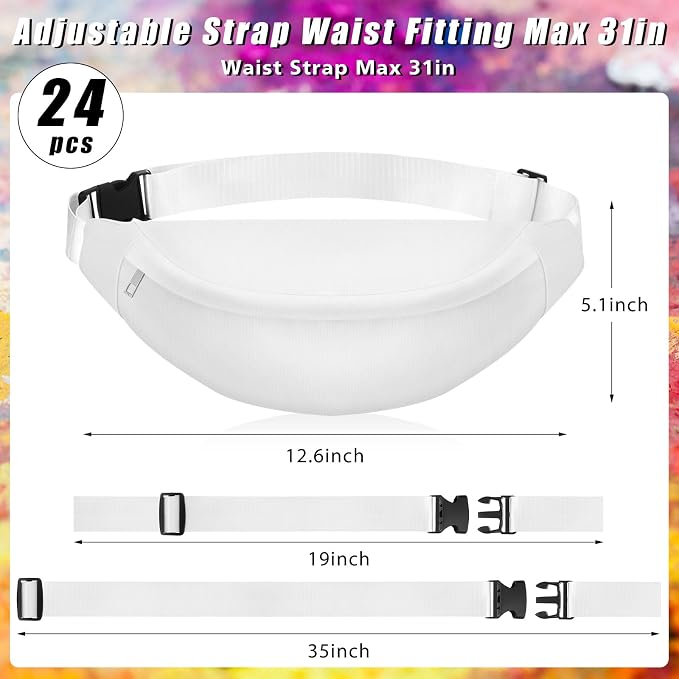 Silkfly White Cotton Fanny Pack - Image 3