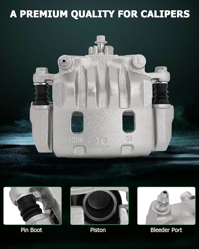 SCITOO Front Left Brake Caliper With Bracket 19B2683 Compatible For Saab 9-2X 2005-2006 For Subaru Impreza 2002-2016 For Subaru Legacy 2003-2004