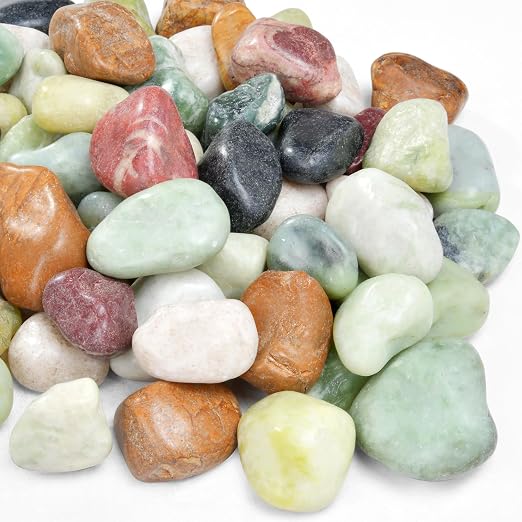 10 lb Pebbles for Indoor Plants, 1-2 Inch Decorative Rocks for Potted Plants - Image 3