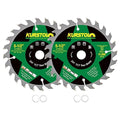 Circular Saw Blade 5-1/2 Inch - 24T ABT Wood Cutting Saw Blade with 5/8” Arbor for Wood, Plastic, Plywood, Particle Boards, Multilayer Boards(2 Pack)