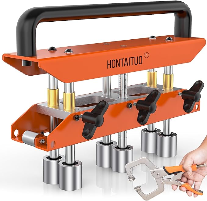 Three-Station Edge Roller Bender,0-90° Bending Angle Bending Metal Roofing Materials,Adjustable for Making 5/8" to 4" (16 to 102 MM) Bends in 29 to 22-Gauge Steel,Large Sheet Metal Bender